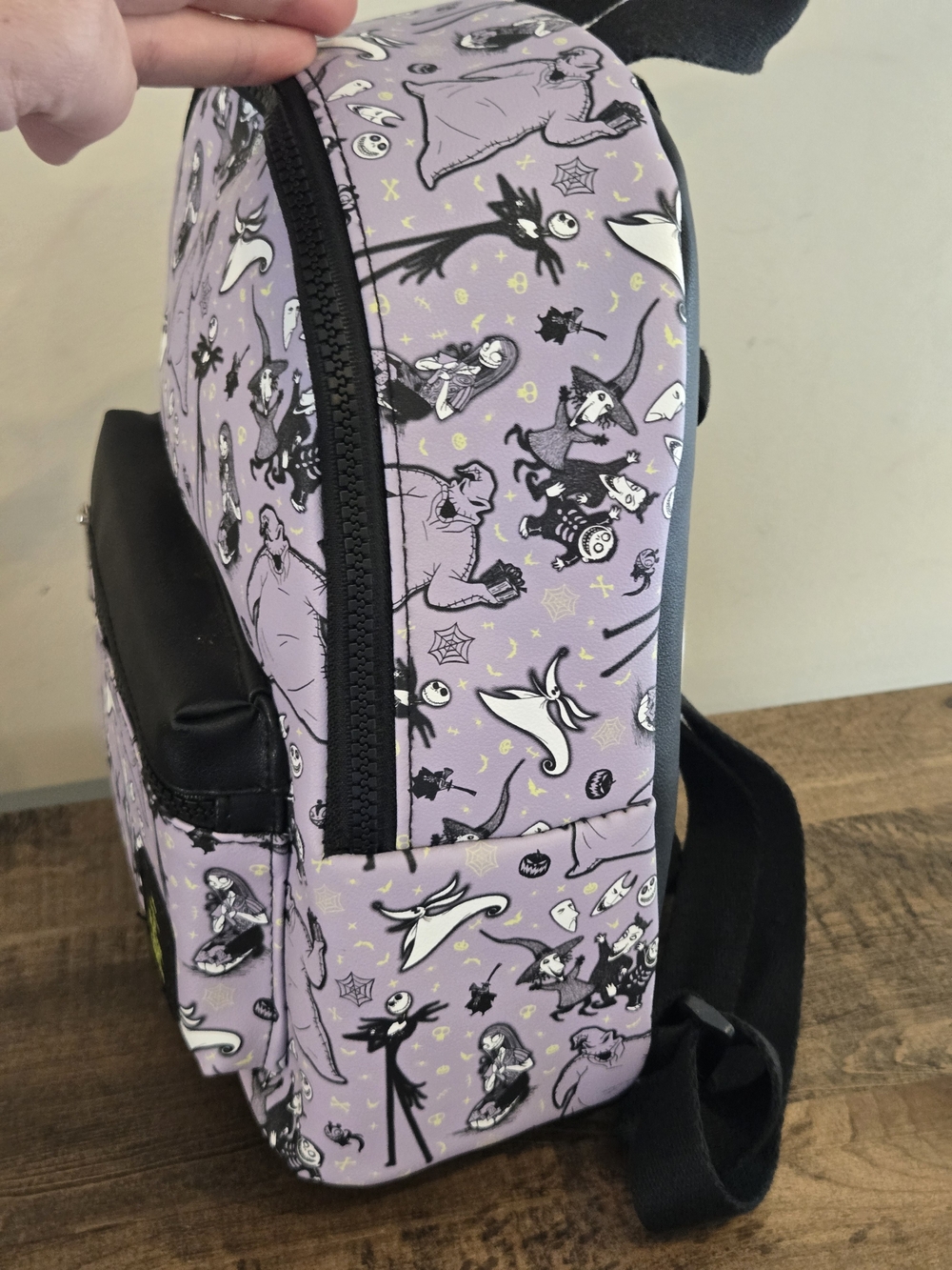 Loungefly Purple The Nightmare Before Christmas Backpack Disney - Picture 4 of 7